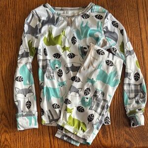 Cuddl Duds foxy print silky pajamas-toddler